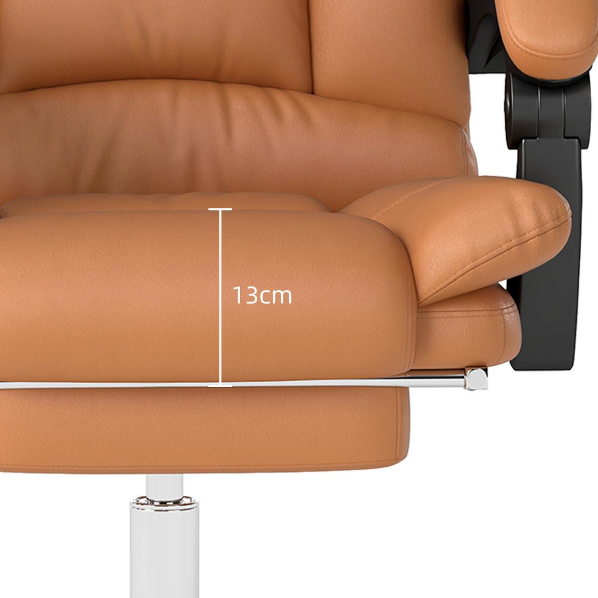BÜROSTUHL mit Massagefunktion Ergonomischer Chefsessel mit Heizfunktion - Braun, Kunststoff (70/118/64cm) - Vinsetto