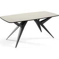 ESSTISCH Trax ausziehbar rechteckig oval, Beige Cashmere 160-240/90/76 - Kaschmir/Beige, Holzwerkstoff/Metall (90/236/76cm) - WFL GROUP