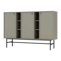 SIDEBOARD TORINO 158/108/41 cm mit 3 Türen Hellgrün - Hellgrün, Holzwerkstoff (158/108/41cm) - MASSENO