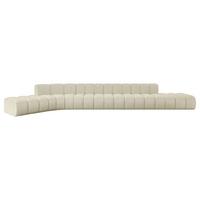 ECKSOFA modulares Sofa Solven-L3 - 562x174x70 cm Beige - Beige, Holzwerkstoff/Textil (562/174cm) - ALTDECOR
