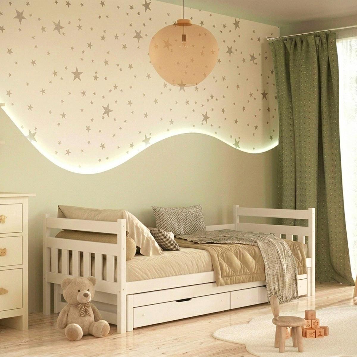 BETT 90/200 David Weiß - Weiß, Holz (90/200cm) - Petits-meubles