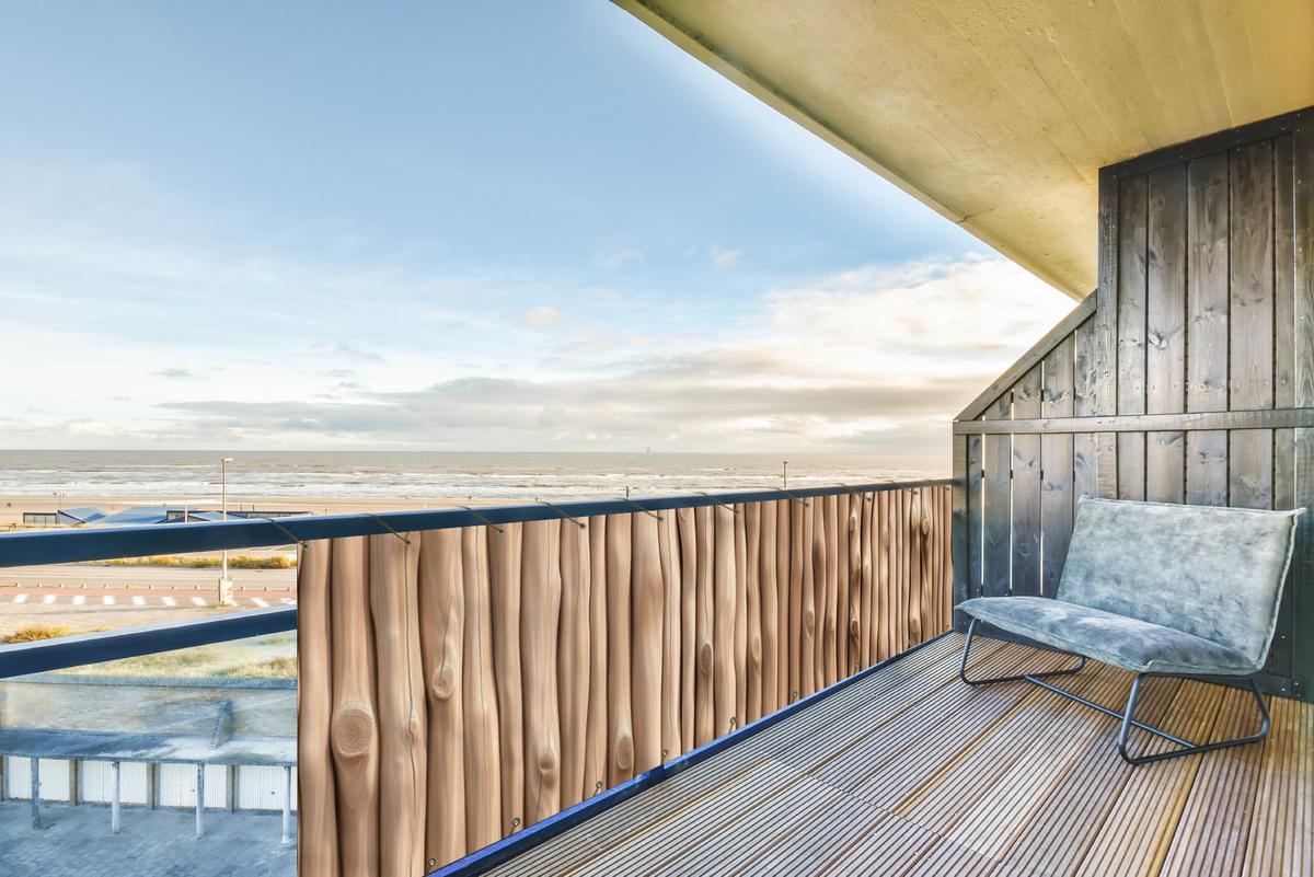 BALKON-SICHTSCHUTZ Holz - Stiel - Hellbraun Witterungsbeständig 300x75 cm - Ahornfarben, Kunststoff (300/75cm) - MuchoWow