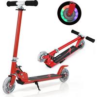 SCOOTER 85cm Rot - Rot, Metall (70/85/10cm) - COSTWAY