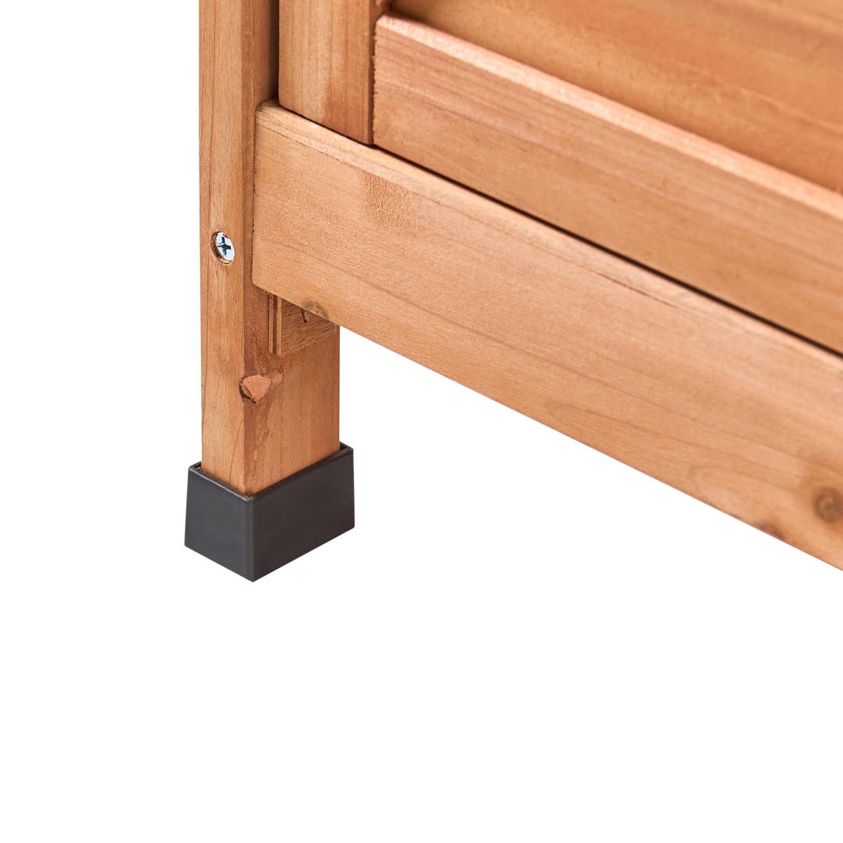 PFLANZTISCH 113/149 cm Tannenholz Hellbraun Meldola - Hellbraun/Braun, Holz - Beliani
