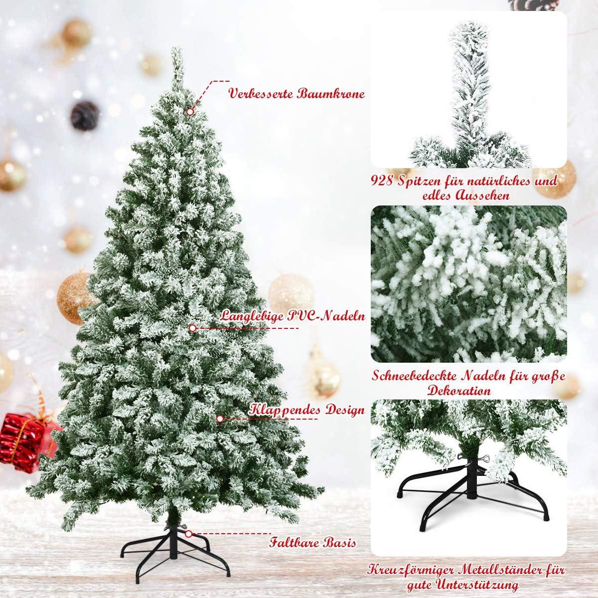 WEIHNACHTSBAUM Grün - Grün, Kunststoff (180cm) - COSTWAY