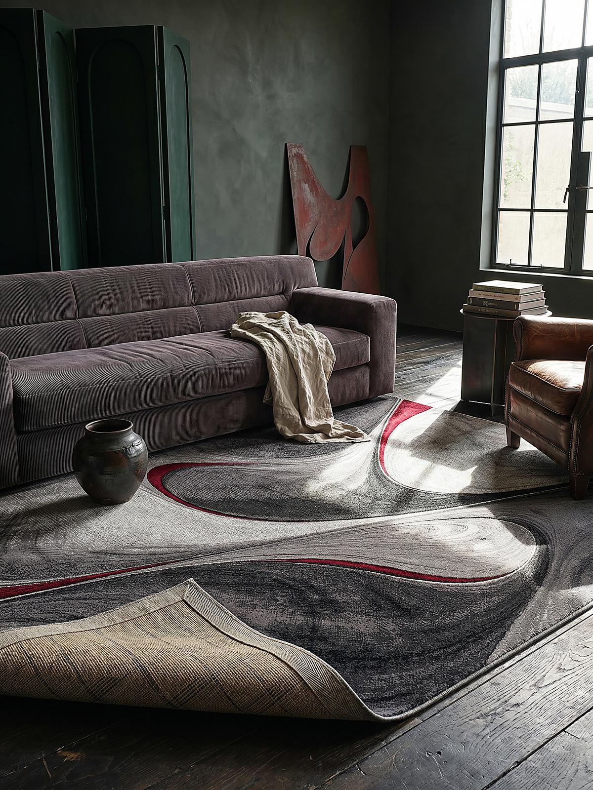 KURZFLORTEPPICH Abstrakt BIENO Polypropylen Rot 200 x 290 cm - Rot, Textil (200/290cm) - KADIMA DESIGN