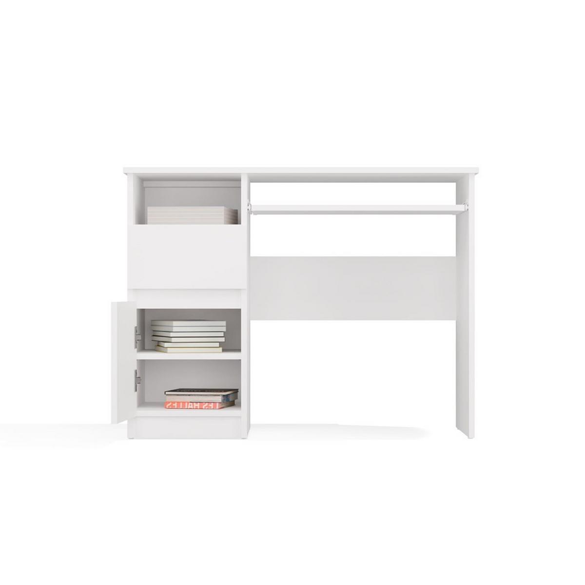 SCHREIBTISCH Weiß 98/75/51 - Weiß, Holzwerkstoff (90/50/75cm) - RAUMHIRSCH FURNITURE