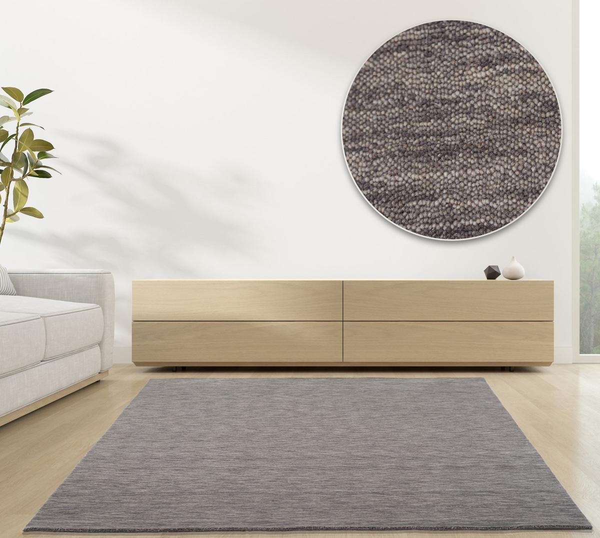 WEBTEPPICH Luxus Designerteppich 195x250 cm - Grau, Textil (195/250cm) - Rug and Roll