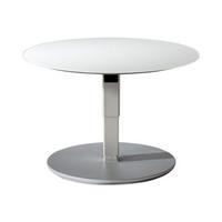 FUNKTIONSTISCH höhenverstellbar Cali 80 x 80 x 39-76 Couchtisch Weiß/Perlsilber - Weiß, Holz (80/80/39cm) - 58aufmkessel