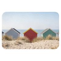 BADEMATTE Strand - Ferienhäuser - Farbenfroh - Dünen 60x40 cm - Multicolor, Textil (60/40cm) - OnlyWow