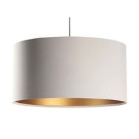 HÄNGELEUCHTE Gold 40/20 cm - Beige/Goldfarben, Kunststoff (40/0.4/20cm) - ONZENO