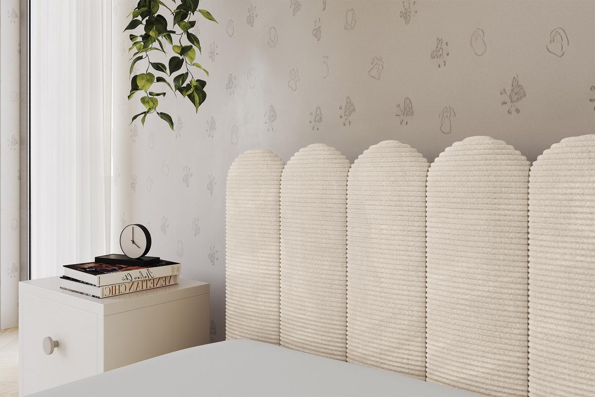 EINZELLBETT Jugendbett mit Bettkasten, Rechts - ARTY 80x200 Beige - Kaschmir, Holzwerkstoff/Textil (80/200cm) - ALTDECOR