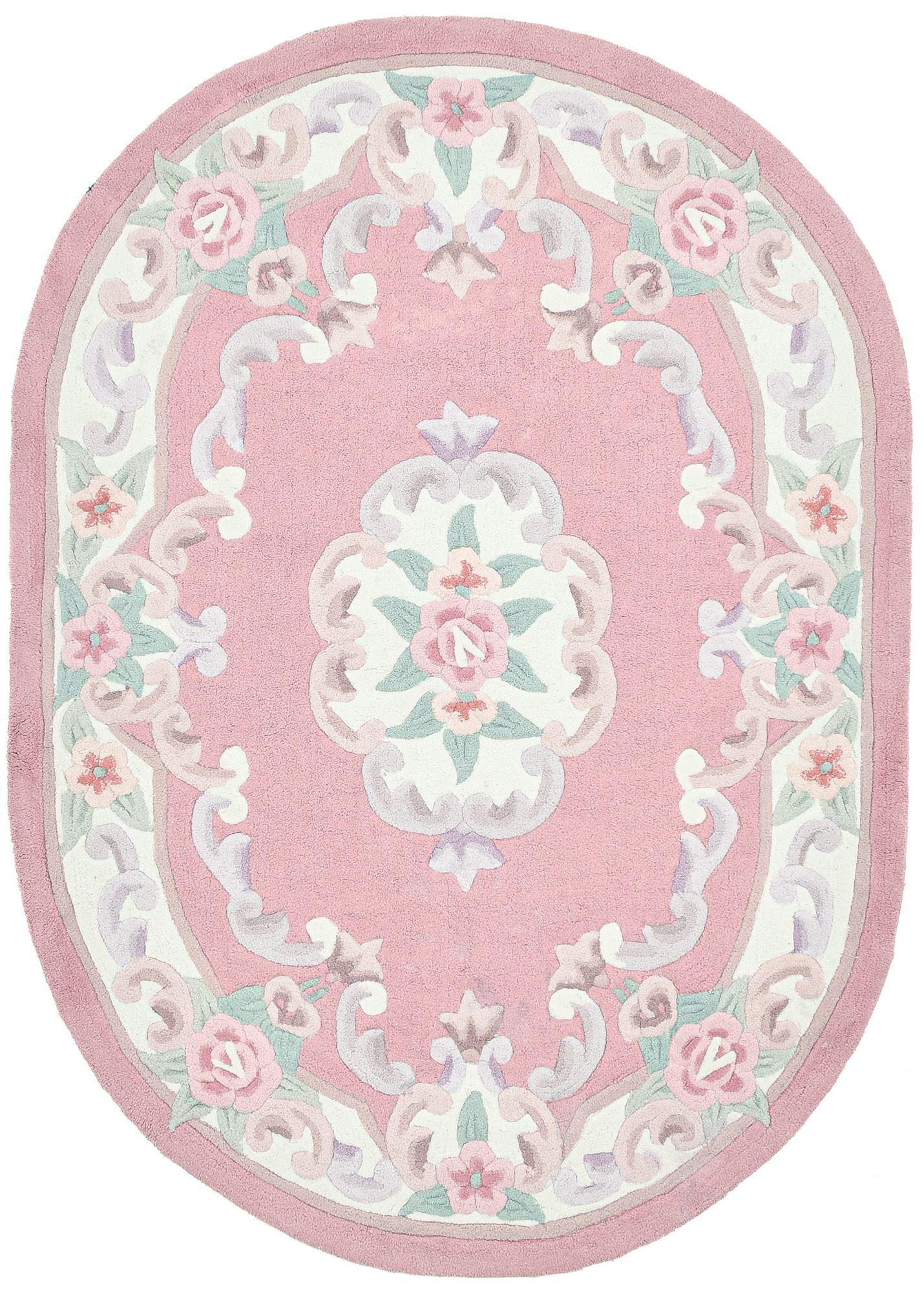 HANDTUFTTEPPICH Ming 120x170 cm - Rosa, Textil (120/170cm) - THEKO
