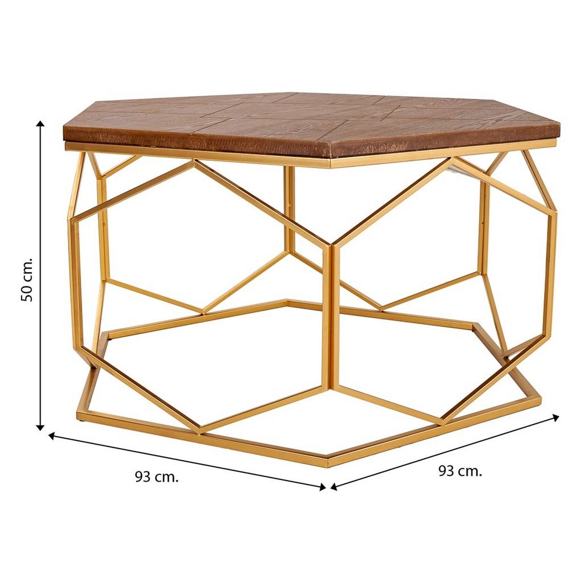COUCHTISCH und Hocker , 5er-Set - Goldfarben, Metall (200/169/55cm) - Wanderlust
