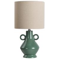 TISCHLAMPE Keramik Grün Kerulen - Beige/Grün, Keramik (23/23/41cm) - Beliani