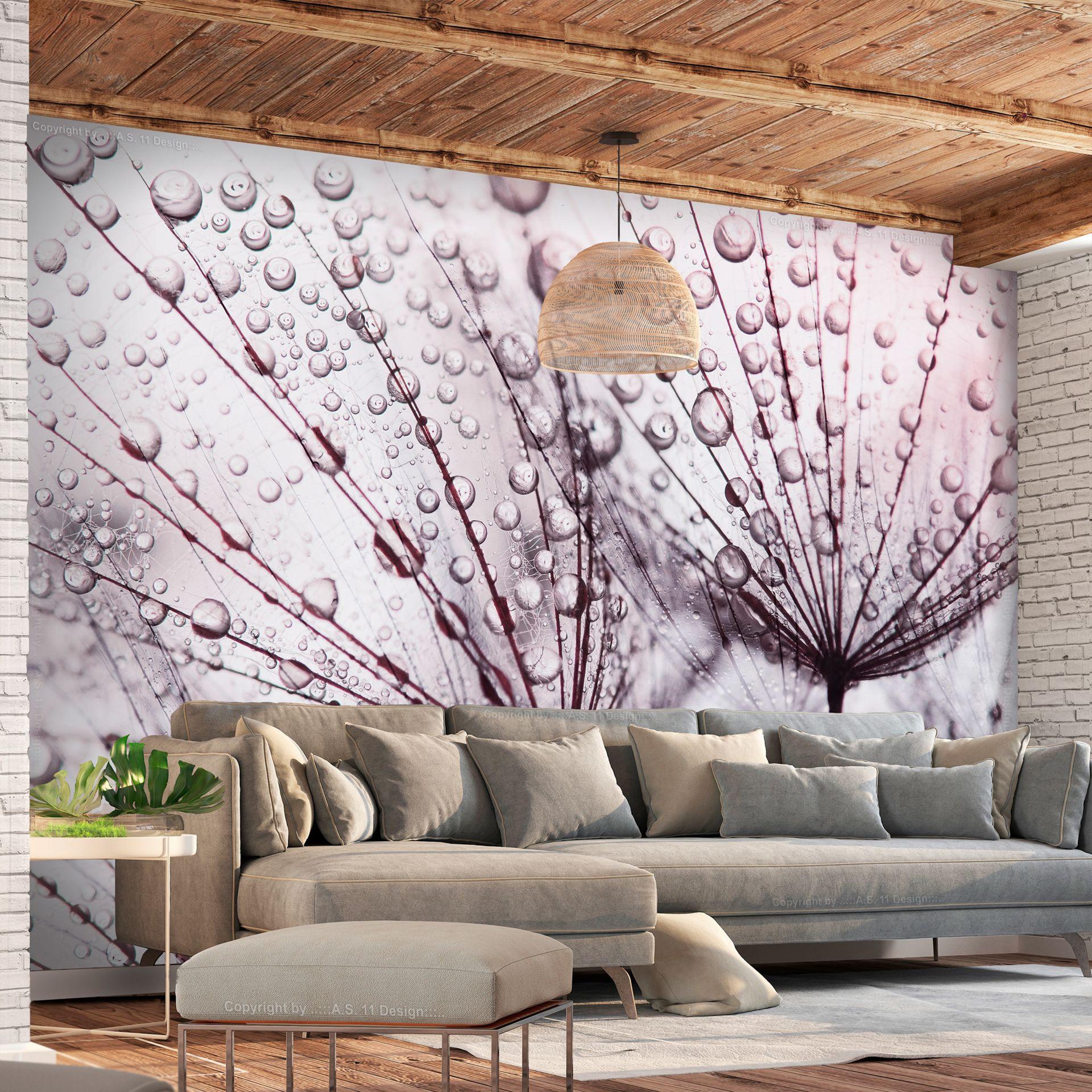SELBSTKLEBENDE FOTOTAPETE 441/315 cm - Pink/Grau, Kunststoff/Textil (441/1cm) - KUNSTLOFT