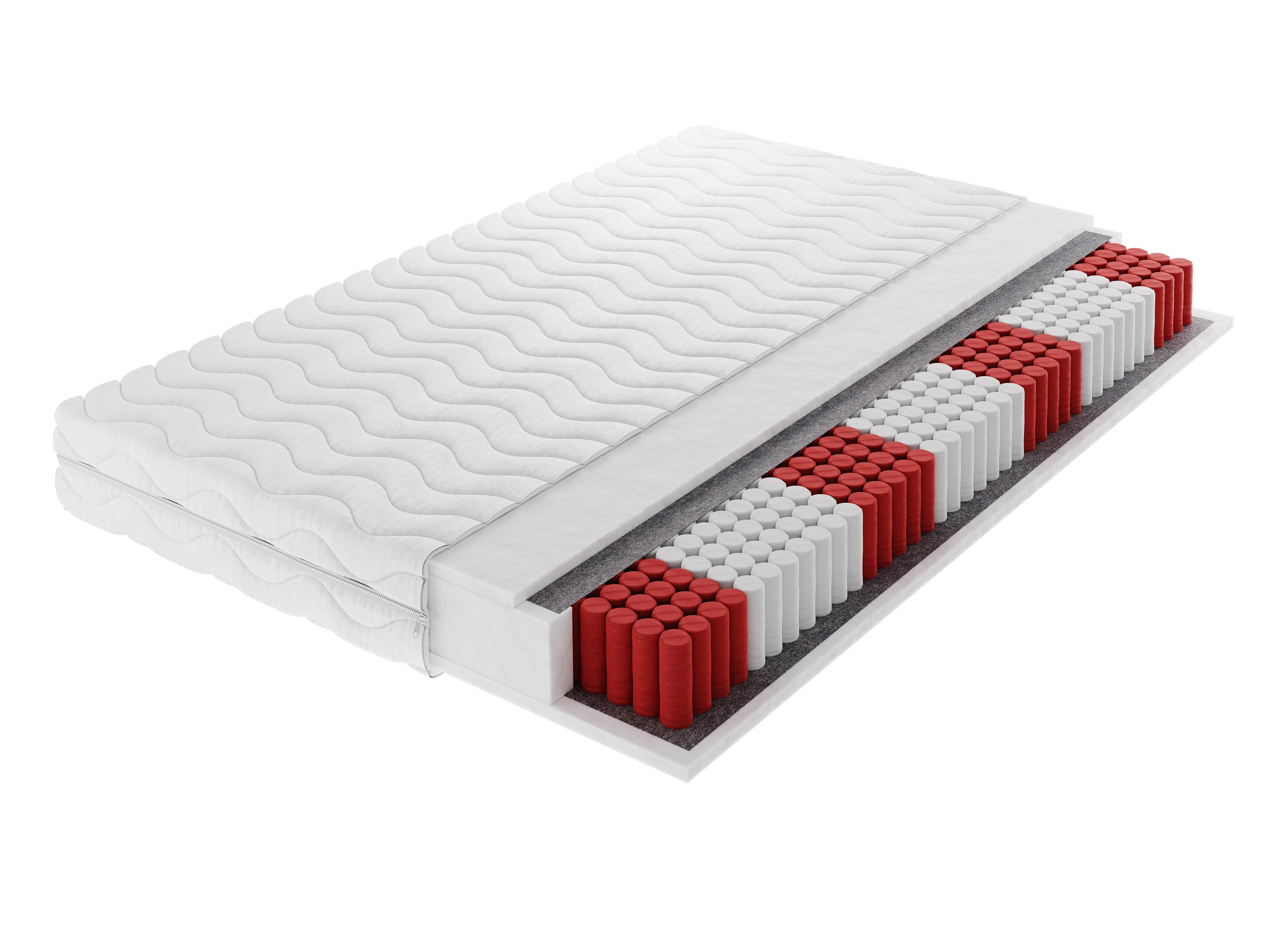 TASCHENFEDERKERNMATRATZE MORANTE MULTI Multipocket 140x200, H3, Höhe ca.: 18 cm - Weiß, Textil (140/200cm) - MASSENO