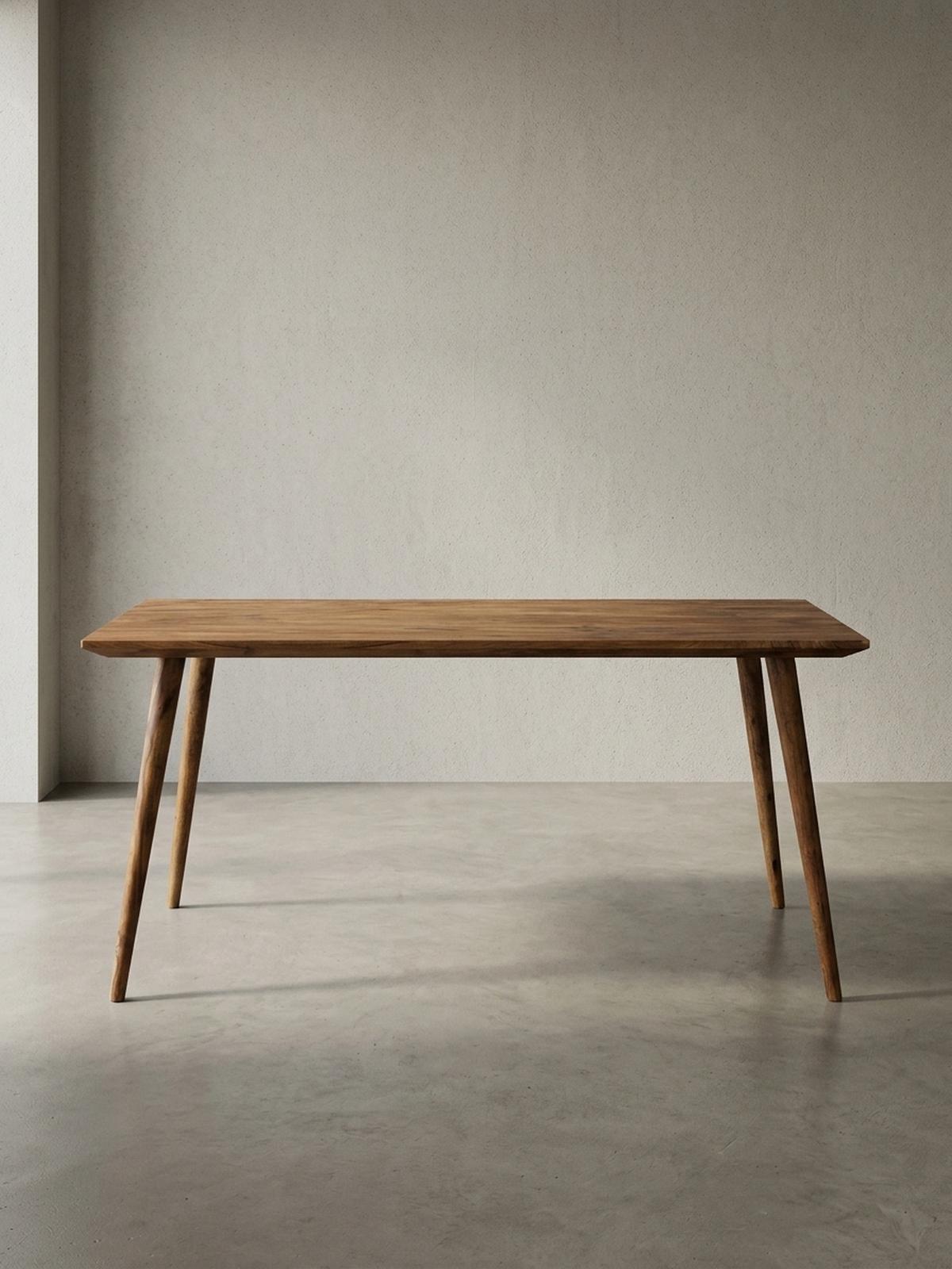 ESSTISCH Massivholz Braun Landhausstil Handgefertigt, Braun 120x60x76 cm - Braun, Holz (60/120/76cm) - KADIMA DESIGN
