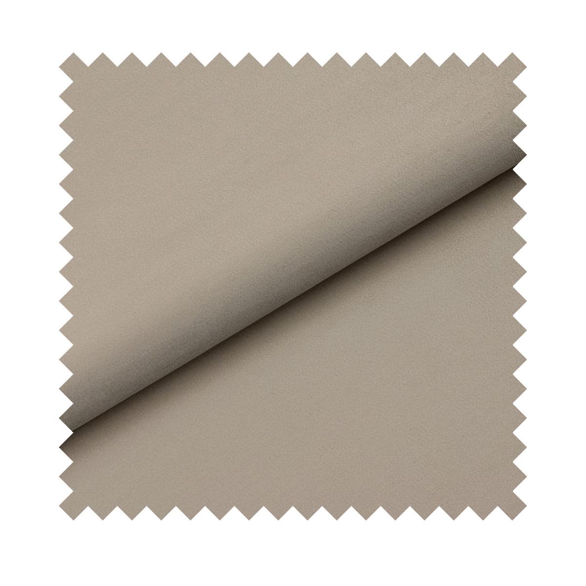 POLSTERBETT Cloudy Graubeige Samt, 90x200 cm - Taupe/Schwarz, Kunststoff/Textil (90/200cm) - Selsey