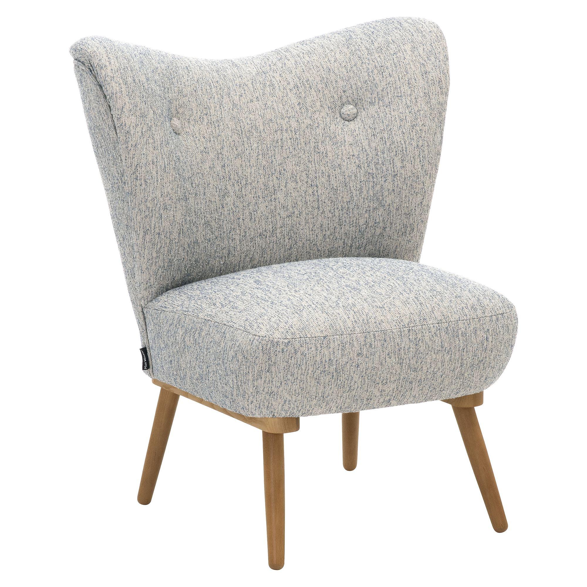 COCKTAILSESSEL Kayra Flachgewebe (Strukturgewebe) hellblau - Hellblau, Kunststoff (72/90/74cm) - 58aufmkessel
