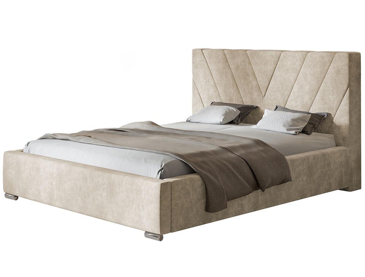 POLSTERBETT Palermo mit Kopfteil, 120x200 cm, Doppelbett mit Bettkasten und Lattenrost aus Holz, Velourstoff Sand - Gelb, Holz/Textil (120/200cm) - Alpi-Möbel