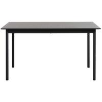 ESSTISCH Mogest 140 cm - Dunkelbraun, Holzwerkstoff/Metall (85/140/75cm) - Selsey