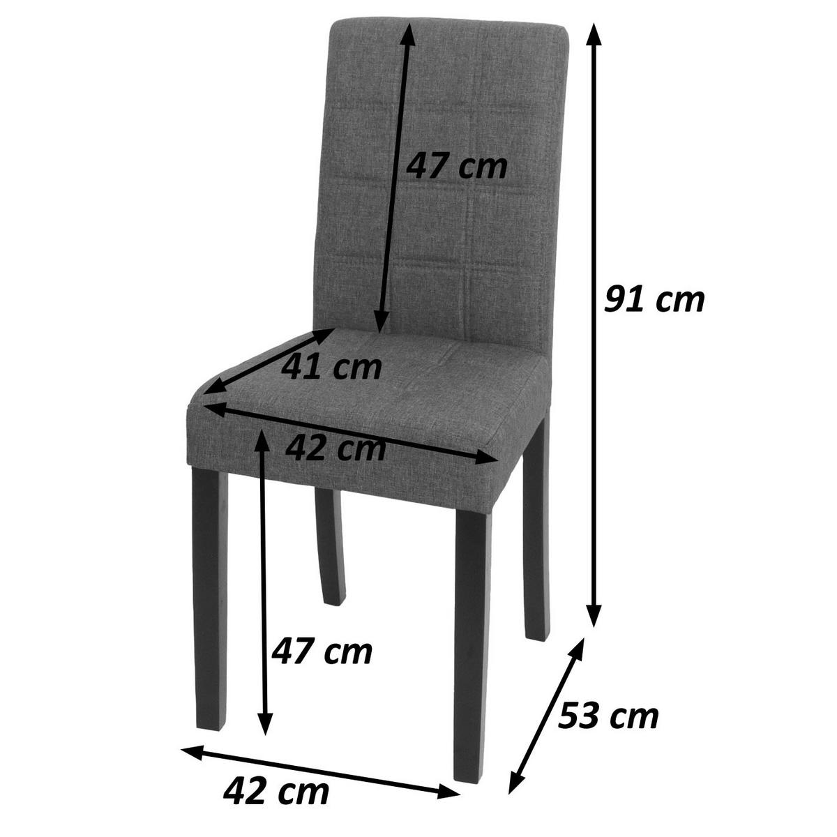 ESSZIMMERSTUHL O65C Schwarz - Schwarz, Textil (42/91/53cm) - MCW