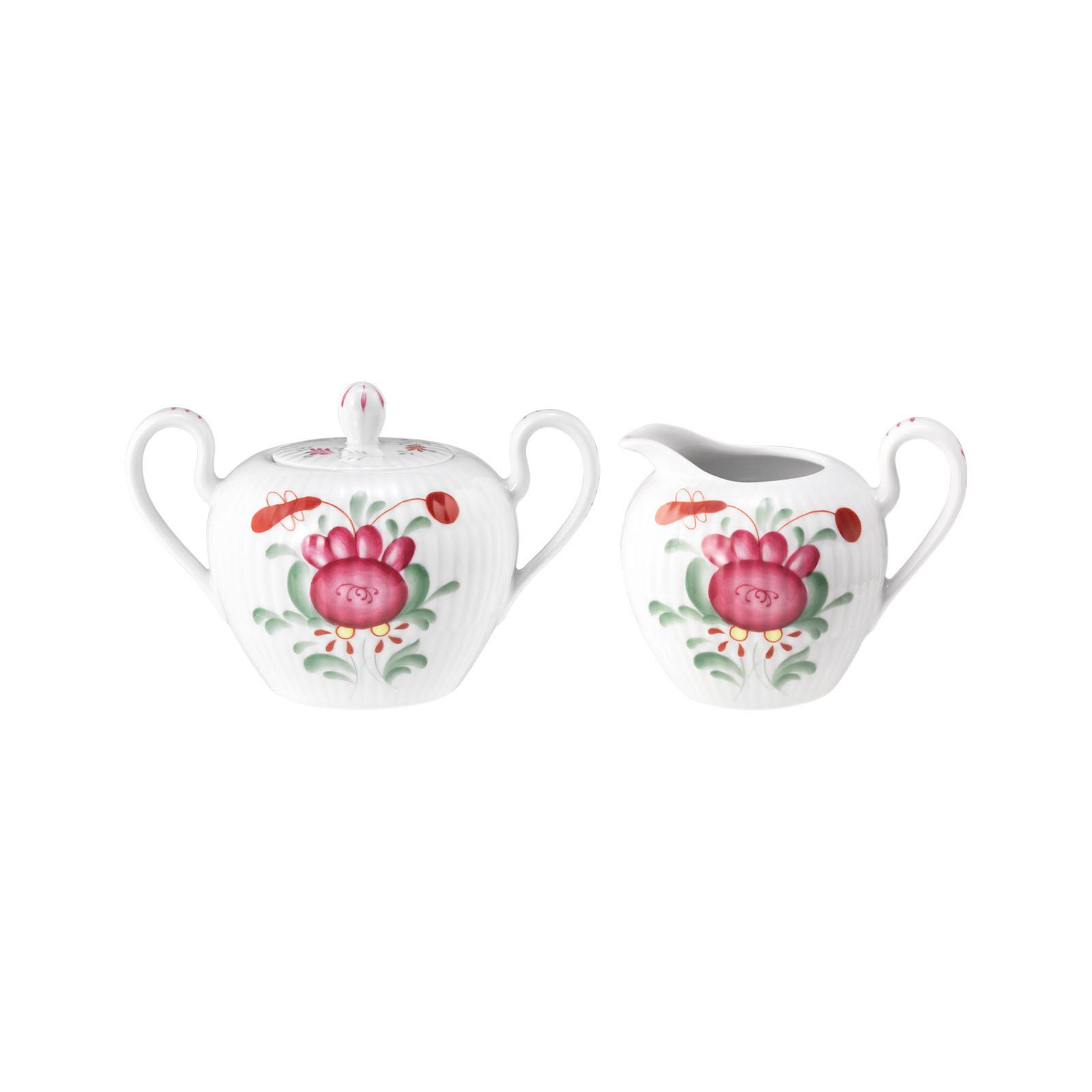 MILCH- & ZUCKER-SET Amina Ostfriesenrose bunt 2-tlg. - Multicolor, Keramik (1/2cm) - Seltmann Weiden