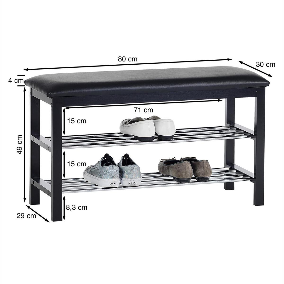 SITZBANK SANA weiß - Weiß, Holz/Textil (81/49/31cm) - IDIMEX
