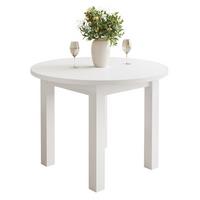 ESSTISCH OLEA rund Weiß - Weiß, Holzwerkstoff (100/140/77cm) - Lookway