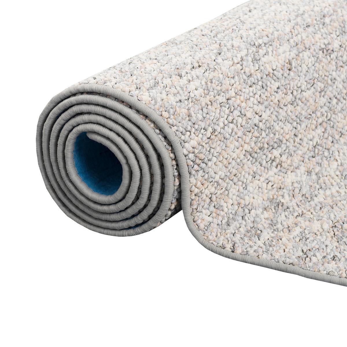 LUXUS WOLL-OPTIK BERBER JUNA MELIERT - Grau, Textil (160/160cm) - Snapstyle