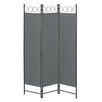 SICHTSCHUTZ Saragossa - Dunkelgrau, Textil/Metall (120/2cm) - [en.casa]