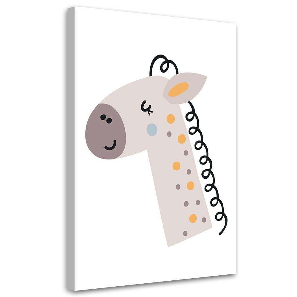 WANDBILD boho pferd für kinder - Beige, Textil (40/60cm) - Feeby