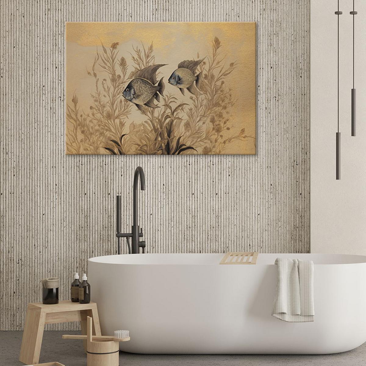 KUNSTDRUCK Beige 60/40 cm - Beige, Textil (60/40cm) - KUNSTLOFT