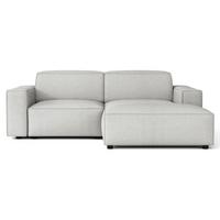 ECKSOFA Sellmo 210 cm - Hellgrau/Schwarz, Kunststoff/Textil (210/166cm) - Selsey