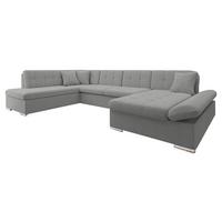 ECKSOFA Bergen, Seite: Rechts - Silberfarben/Alufarben, Holz/Textil (345/76/205cm) - MIRJAN24
