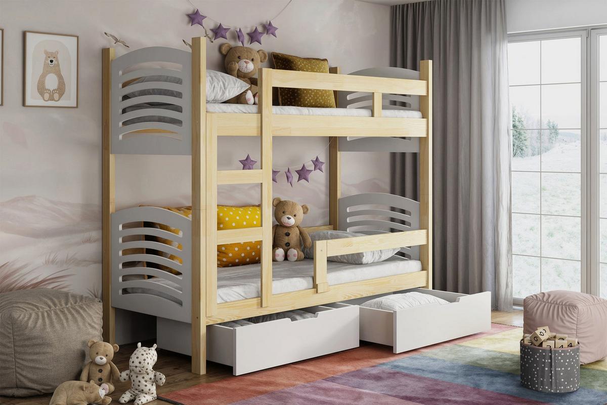 ETAGENBETT Cami 75x180 cm - Beige, Holz (75/180cm) - Selsey
