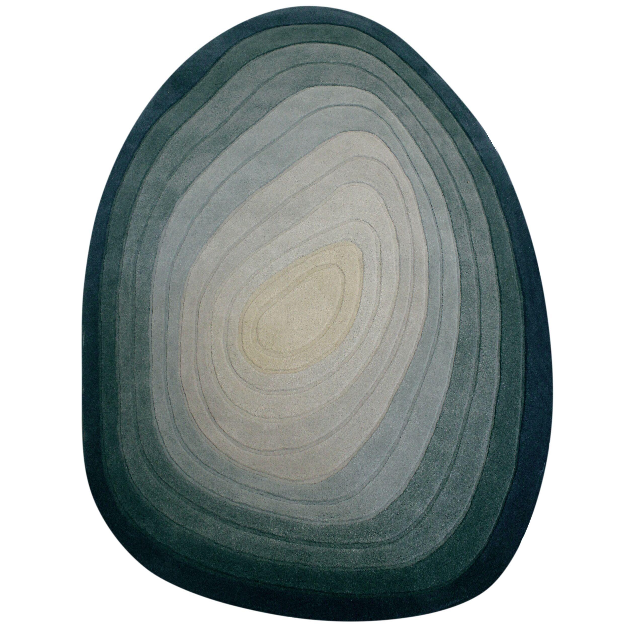 TEPPICH aus Wolle PARRET in Blau, abstrakt, 200 x 290 cm - Blau, Textil (200/290cm) - KADIMA DESIGN