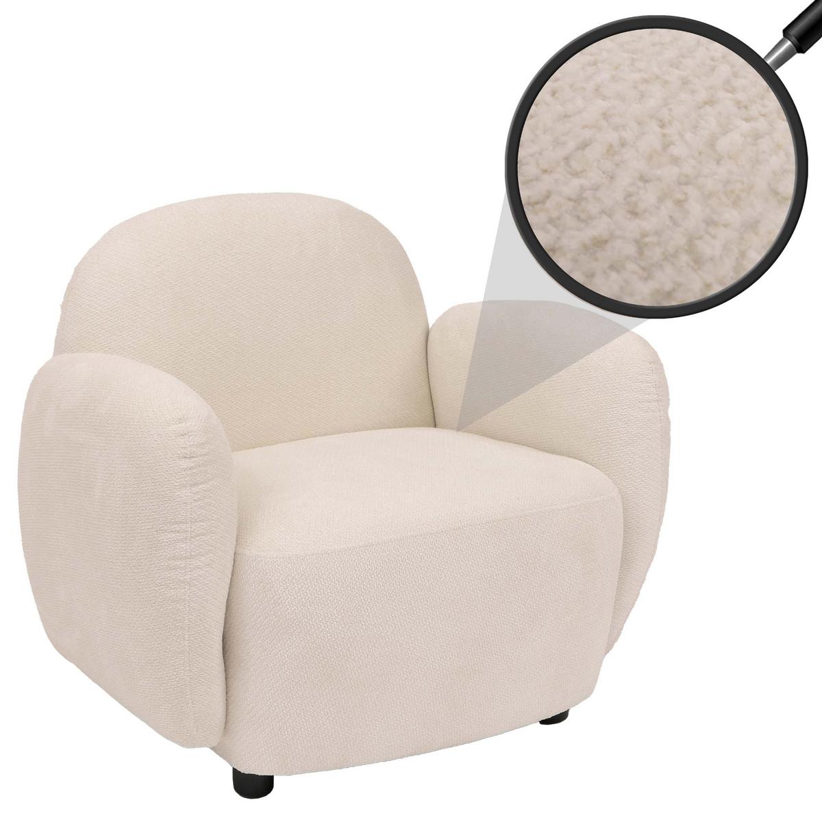 SESSEL Creme - Creme, Textil (86/77/56cm) - MCW