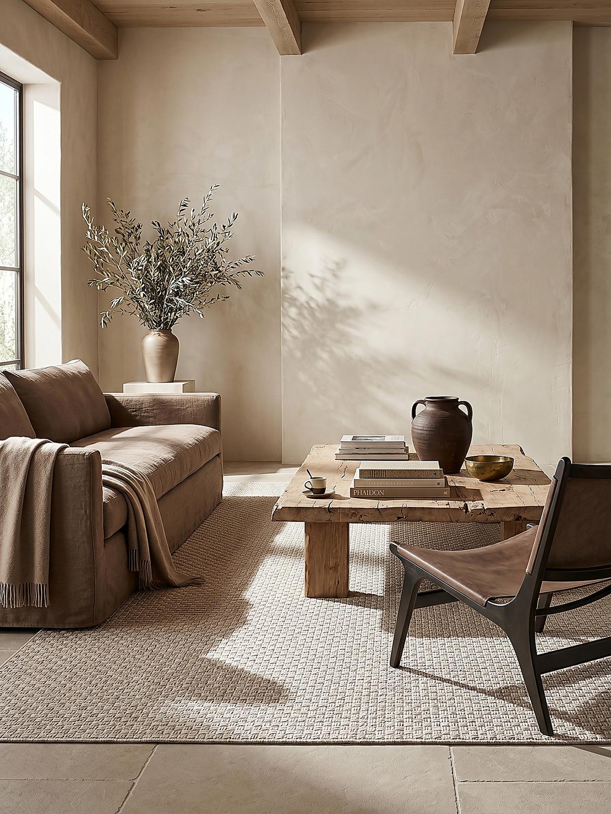FLACHWEBTEPPICH Uni BROYE Polypropylen Beige 140 x 200 cm - Beige, Textil (140/200cm) - KADIMA DESIGN