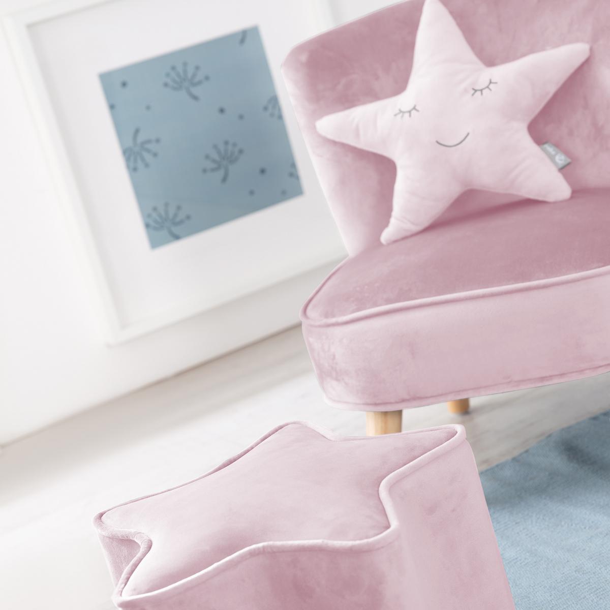 KINDERSESSEL klein 3-tlg. rosa - Rosa, Holzwerkstoff/Textil (70/50/48cm) - Roba