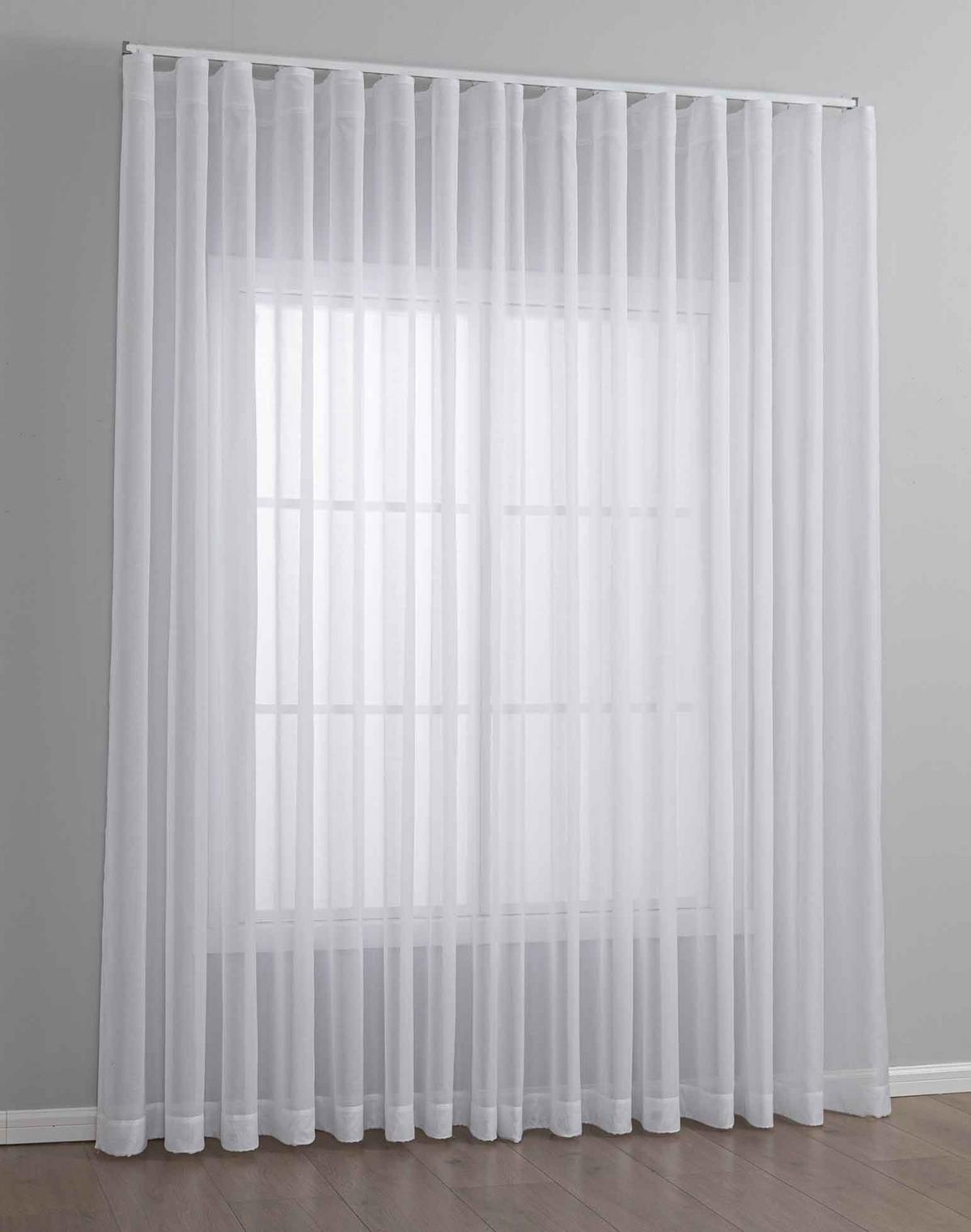 GARDINE Welle Wien Wien 245x300 cm - Weiß, Textil (300/245cm) - Gardinenbox