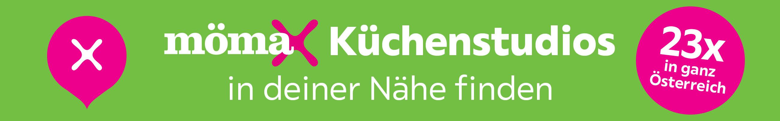 Grüner Teaser, mömax Küchenstudios in deiner Nähe finden, 23x in ganz Österreich