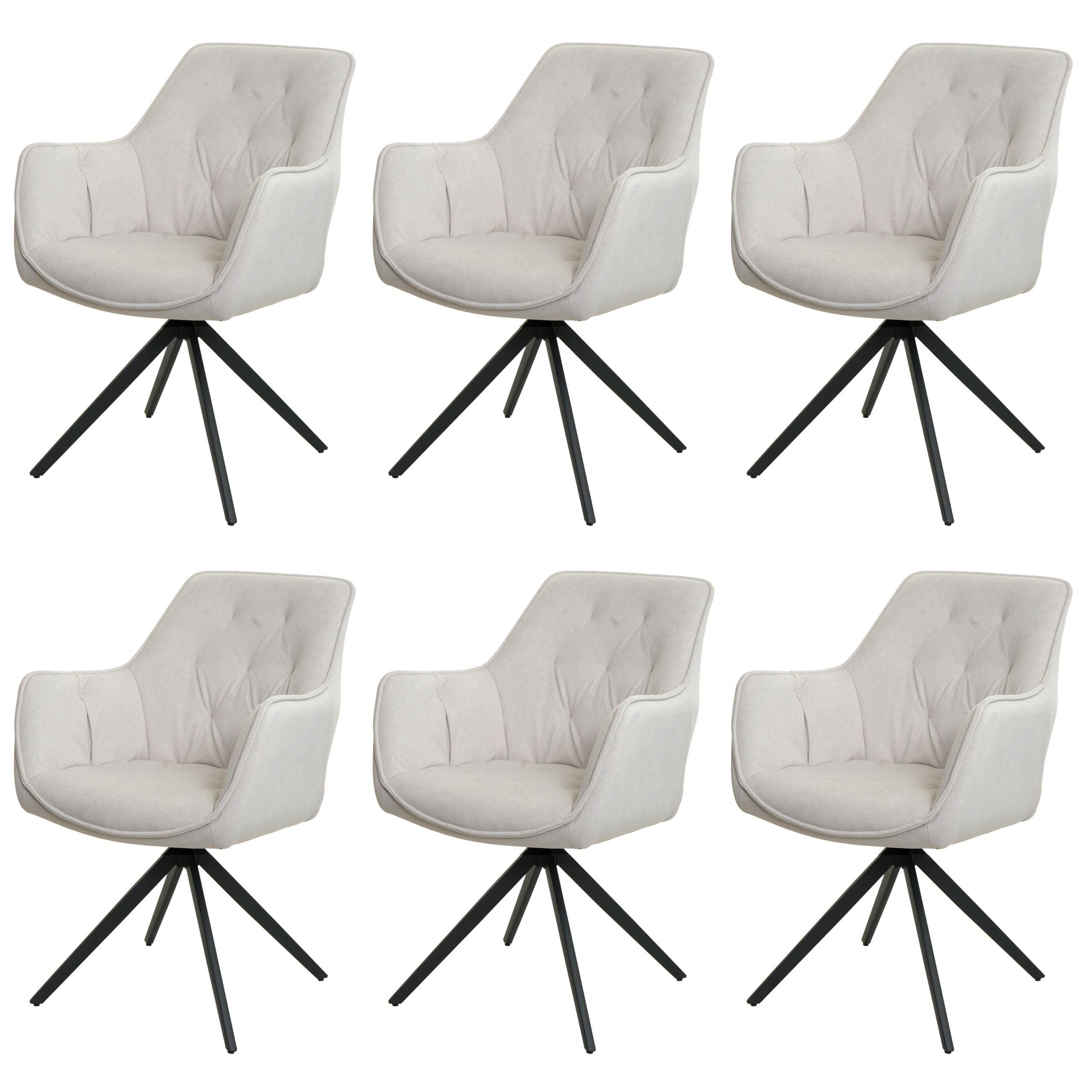 ESSZIMMERSTUHL Beige 6er-Set - Beige, Textil (55/87/60cm) - MCW