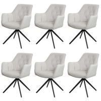 ESSZIMMERSTUHL Beige 6er-Set - Beige, Textil (55/87/60cm) - MCW