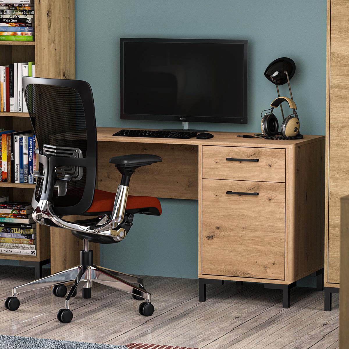 SCHREIBTISCH Liora Holz - Braun, Holzwerkstoff (120/51/75cm) - Petits-meubles