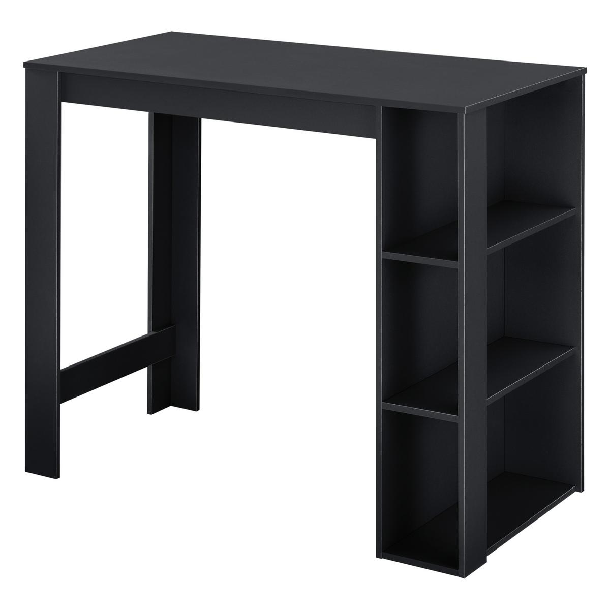 BARTISCH Danderyd - Schwarz, Holzwerkstoff (60/120/105.5cm) - [en.casa]