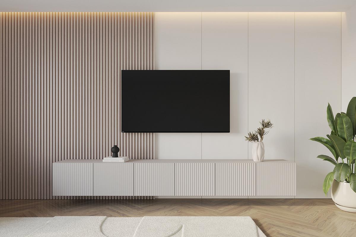 LOWBOARD NOA-2-W 3x100x40x40 cm - Kaschmir - Kaschmir, Holzwerkstoff (300/40/40cm) - ALTDECOR