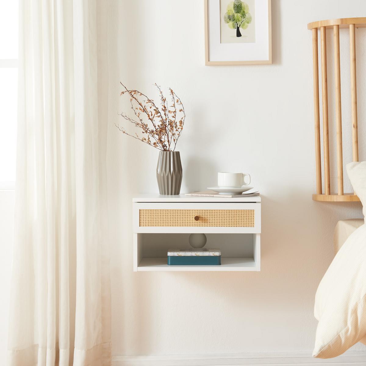 WANDREGAL Eiker - Goldfarben/Weiß, Holzwerkstoff/Kunststoff (31.5/23/40cm) - [en.casa]