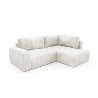 ECKSOFA Angela 4 Sitzplätze Weiß - Weiß, Holz (245/182cm) - Petits-meubles